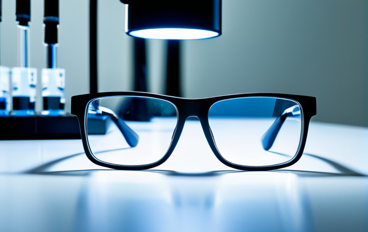 광변색 소재 - **

"A pair of photochromic eyeglasses transitioning from clear to dark in a bright, sunny outdoor s...