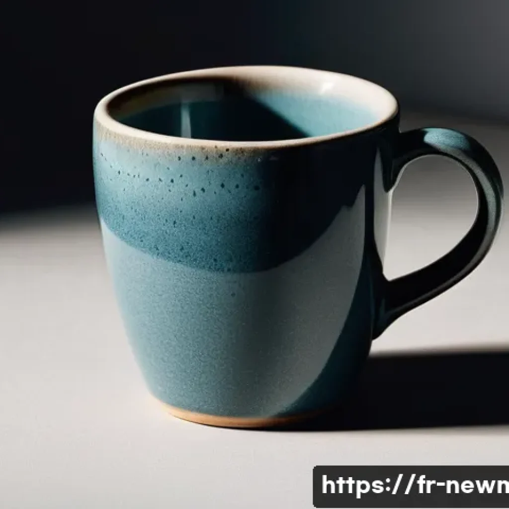 재료의 결함 - **Invisible Flaw: The Ceramic Mug**
    A high-resolution, close-up shot of a broken ceramic mug. Th...